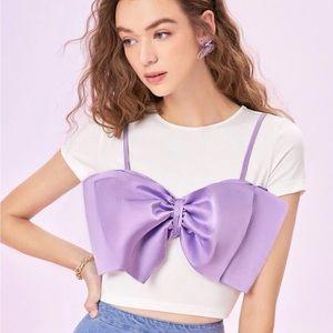 Bow Crop Shirt